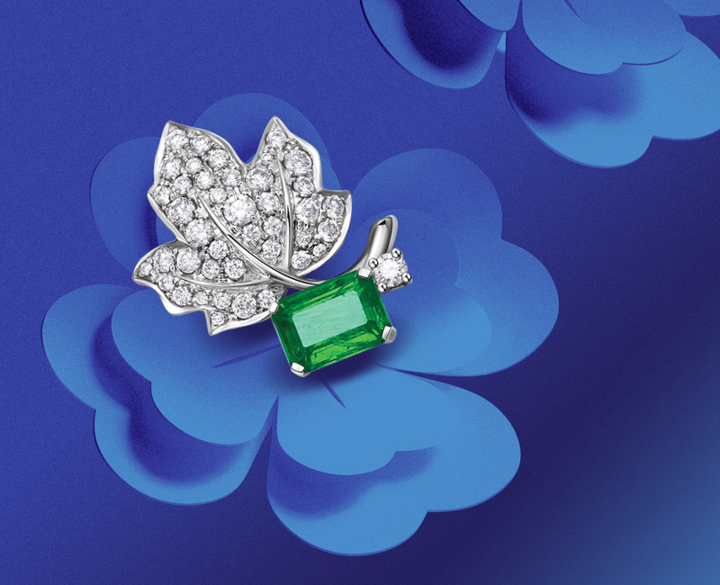 Collection Jardins fantastiques : fabrication de bijoux sur-mesure et collections propres en haute joaillerie.