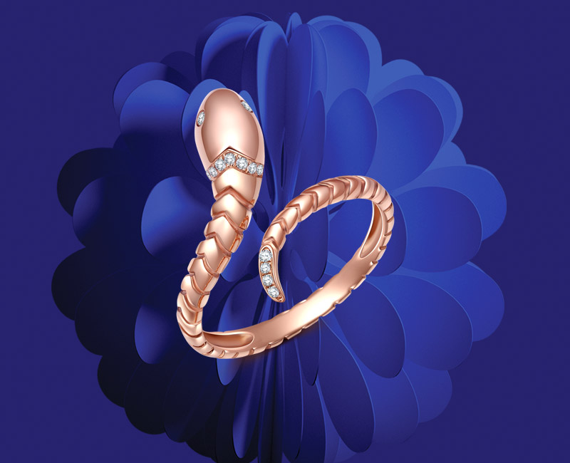 Collection Serpent : fabrication de bijoux sur-mesure et collections propres en haute joaillerie.